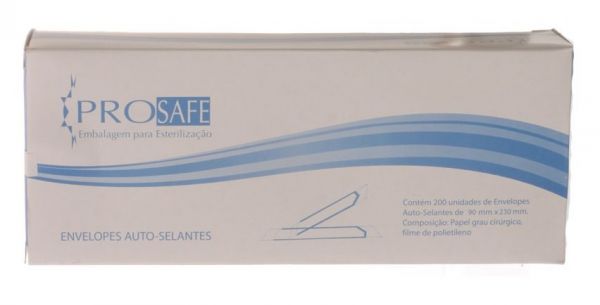 ENVELOPE AUTOSSELANTE PARA ESTERILIZAÇÃO EM AUTOCLAVE 90 MM X 230 MM PROSAFE